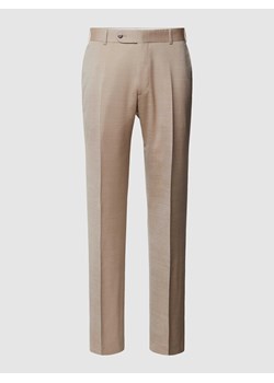 Spodnie do garnituru w jednolitym kolorze z mieszanki wiskozy ze sklepu Peek&Cloppenburg  w kategorii Spodnie męskie - zdjęcie 169255487