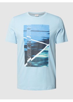 T-shirt z nadrukiem z motywem i okrągłym dekoltem ze sklepu Peek&Cloppenburg  w kategorii T-shirty męskie - zdjęcie 169255489