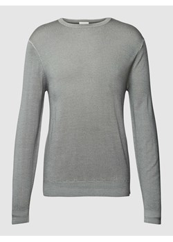 Sweter wełniany z okrągłym dekoltem ze sklepu Peek&Cloppenburg  w kategorii Swetry męskie - zdjęcie 169255499