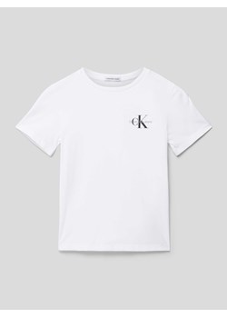 T-shirt z nadrukiem z logo model ‘CHEST MONOGRAM’ ze sklepu Peek&Cloppenburg  w kategorii T-shirty chłopięce - zdjęcie 169255519