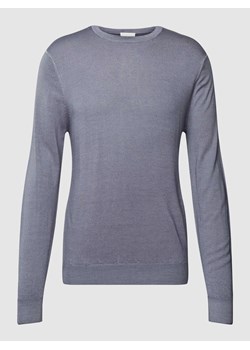Sweter wełniany z okrągłym dekoltem ze sklepu Peek&Cloppenburg  w kategorii Swetry męskie - zdjęcie 169255535
