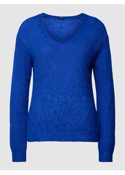 Sweter z dzianiny z dekoltem w serek ze sklepu Peek&Cloppenburg  w kategorii Swetry damskie - zdjęcie 169255789