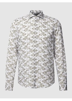 Koszula biznesowa o kroju slim fit ze wzorem na całej powierzchni ze sklepu Peek&Cloppenburg  w kategorii Koszule męskie - zdjęcie 169255838