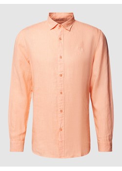 Koszula casualowa o kroju tailored fit z wyhaftowanym logo ze sklepu Peek&Cloppenburg  w kategorii Koszule męskie - zdjęcie 169255926