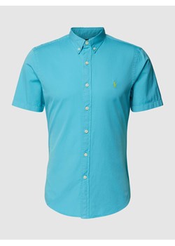 Koszula casualowa o kroju slim fit z rękawem o dł. 1/2 ze sklepu Peek&Cloppenburg  w kategorii Koszule męskie - zdjęcie 169256019