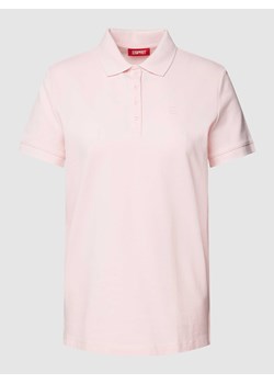 Koszulka polo w jednolitym kolorze ze sklepu Peek&Cloppenburg  w kategorii Bluzki damskie - zdjęcie 169256217
