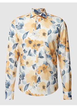Koszula biznesowa o kroju slim fit z kwiatowym wzorem ze sklepu Peek&Cloppenburg  w kategorii Koszule męskie - zdjęcie 169256249