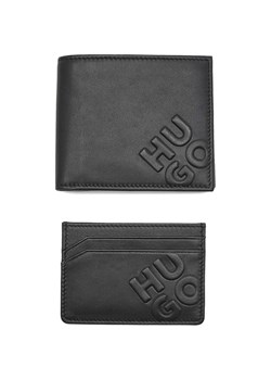 HUGO Skórzany portfel + etui na karty GBHM_8 ze sklepu Gomez Fashion Store w kategorii Etui - zdjęcie 169258825