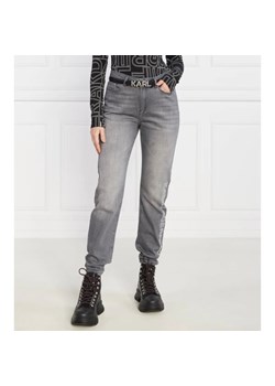 Karl Lagerfeld Jeansy rhinestone logo jeans | Straight fit ze sklepu Gomez Fashion Store w kategorii Jeansy damskie - zdjęcie 169260089