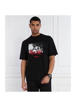 HUGO T-shirt Domenade | Oversize fit ze sklepu Gomez Fashion Store w kategorii T-shirty męskie - zdjęcie 169260287