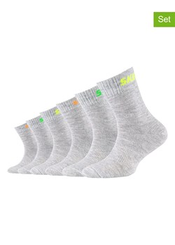Skechers Skarpety (6 par) w kolorze szarym ze sklepu Limango Polska w kategorii Skarpetki dziecięce - zdjęcie 169275889