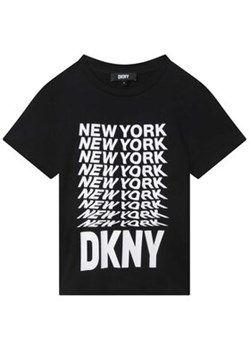 DKNY T-Shirt D35S76 D Czarny Regular Fit ze sklepu MODIVO w kategorii T-shirty chłopięce - zdjęcie 169283629