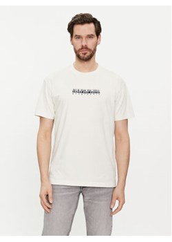 Napapijri T-Shirt NP0A4H8S Biały Regular Fit ze sklepu MODIVO w kategorii T-shirty męskie - zdjęcie 169284187