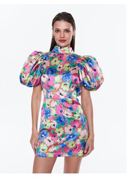 ROTATE Sukienka koktajlowa Silky Woven RT2337 Kolorowy Slim Fit ze sklepu MODIVO w kategorii Sukienki - zdjęcie 169284309