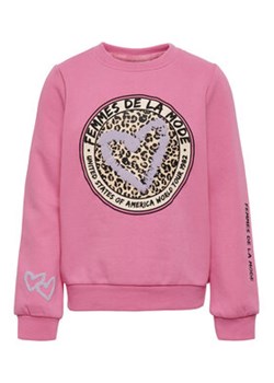 Kids ONLY Bluza Trine 15275515 Różowy Regular Fit ze sklepu MODIVO w kategorii Bluzy dziewczęce - zdjęcie 169284316