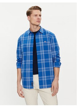 Tommy Jeans Koszula Poplin DM0DM18968 Niebieski Regular Fit ze sklepu MODIVO w kategorii Koszule męskie - zdjęcie 169284818