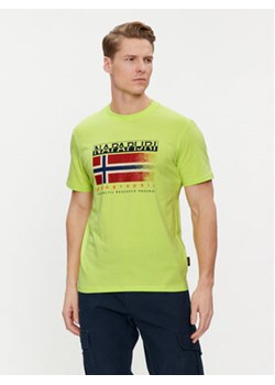 Napapijri T-Shirt S-Kreis NP0A4HQR Żółty Regular Fit ze sklepu MODIVO w kategorii T-shirty męskie - zdjęcie 169284837