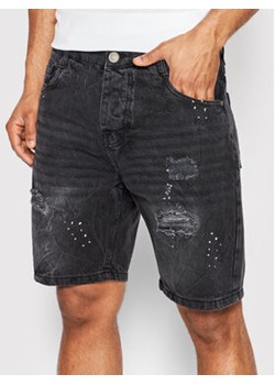 Brave Soul Szorty jeansowe MSRT-OREGON Czarny Skinny Fit ze sklepu MODIVO w kategorii Spodenki męskie - zdjęcie 169284857