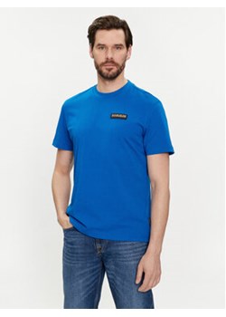 Napapijri T-Shirt Iaato NP0A4HFZ Niebieski Regular Fit ze sklepu MODIVO w kategorii T-shirty męskie - zdjęcie 169285099