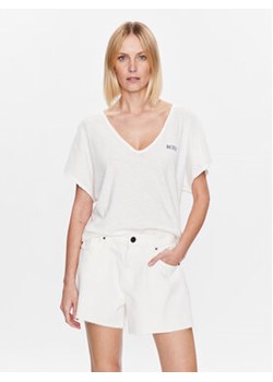 Roxy T-Shirt Twilight ERJZT05460 Biały Loose Fit ze sklepu MODIVO w kategorii Bluzki damskie - zdjęcie 169285129