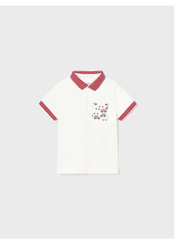 Mayoral Polo 1105 Biały Regular Fit ze sklepu MODIVO w kategorii Koszulki niemowlęce - zdjęcie 169285178