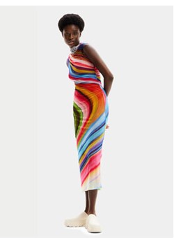 Desigual Sukienka letnia Lupe 24SWVK67 Kolorowy Slim Fit ze sklepu MODIVO w kategorii Sukienki - zdjęcie 169285607