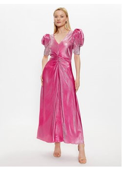 ROTATE Sukienka koktajlowa Gradient Plisse 1000191979 Różowy Regular Fit ze sklepu MODIVO w kategorii Sukienki - zdjęcie 169285616