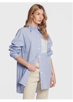 TWINSET Koszula 231TP2150 Niebieski Regular Fit ze sklepu MODIVO w kategorii Koszule damskie - zdjęcie 169285885