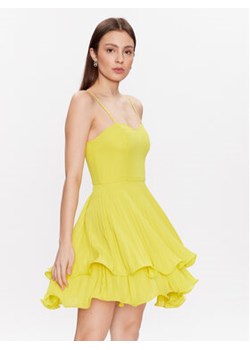 NAF NAF Sukienka Kisa XENR18 Żółty Regular Fit ze sklepu MODIVO w kategorii Sukienki - zdjęcie 169285907