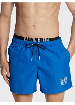 Calvin Klein Swimwear Szorty kąpielowe KM0KM00798 Niebieski Regular Fit ze sklepu MODIVO w kategorii Kąpielówki - zdjęcie 169285945