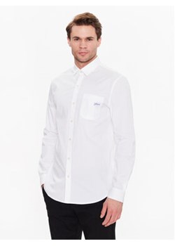 Guess Koszula M3GH62 W8BX1 Biały Slim Fit ze sklepu MODIVO w kategorii Koszule męskie - zdjęcie 169286316