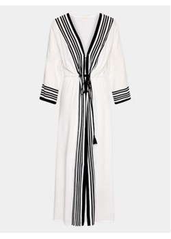Selmark Kimono BH595 Biały Regular Fit ze sklepu MODIVO w kategorii Odzież plażowa - zdjęcie 169286369