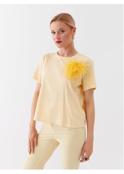 Patrizia Pepe T-Shirt 2M4282/J035-Y433 Żółty Relaxed Fit ze sklepu MODIVO w kategorii Bluzki damskie - zdjęcie 169286558