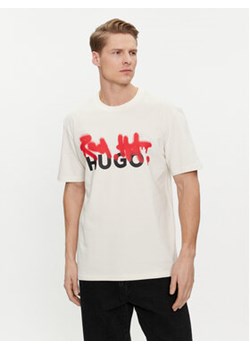 Hugo T-Shirt Dinricko 50508513 Biały Relaxed Fit ze sklepu MODIVO w kategorii T-shirty męskie - zdjęcie 169286848