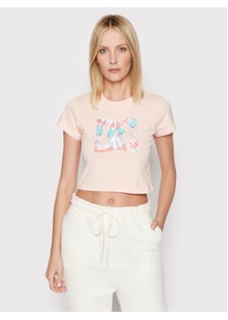DC T-Shirt Star ADJZT03035 Różowy Slim Fit ze sklepu MODIVO w kategorii Bluzki damskie - zdjęcie 169286928