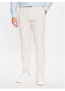 JOOP! Jeans Spodnie materiałowe 30036556 Biały Modern Fit ze sklepu MODIVO w kategorii Spodnie męskie - zdjęcie 169287018