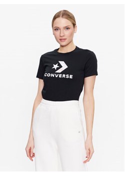 Converse T-Shirt Floral Star Chevron 10024538-A02 Czarny Slim Fit ze sklepu MODIVO w kategorii Bluzki damskie - zdjęcie 169287318