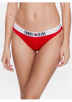 Tommy Jeans Dół od bikini UW0UW04451 Czerwony ze sklepu MODIVO w kategorii Stroje kąpielowe - zdjęcie 169288405
