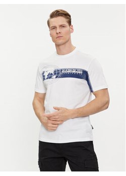 Napapijri T-Shirt S-Manta NP0A4HQH Biały Regular Fit ze sklepu MODIVO w kategorii T-shirty męskie - zdjęcie 169288638
