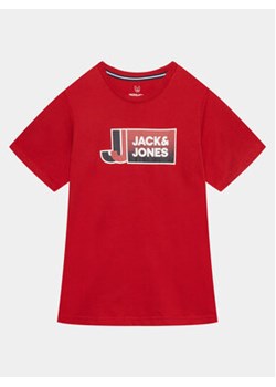 Jack&Jones Junior T-Shirt 12230828 Czerwony Standard Fit ze sklepu MODIVO w kategorii T-shirty chłopięce - zdjęcie 169288669