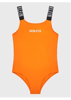 Calvin Klein Swimwear Strój kąpielowy KY0KY00032 Pomarańczowy ze sklepu MODIVO w kategorii Stroje kąpielowe - zdjęcie 169288776