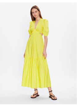 TWINSET Sukienka letnia 231TT2044 Żółty Regular Fit ze sklepu MODIVO w kategorii Sukienki - zdjęcie 169288996