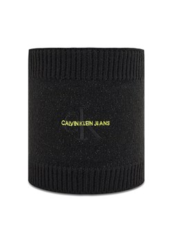 Komin Calvin Klein Jeans Knitted Reflective Snood K50K507192 Czarny ze sklepu eobuwie.pl w kategorii Szaliki męskie - zdjęcie 169290669