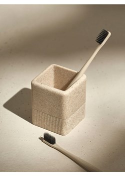 Sinsay - Pojemnik na szczoteczki do zębów - beżowy ze sklepu Sinsay w kategorii Akcesoria łazienkowe - zdjęcie 169293036