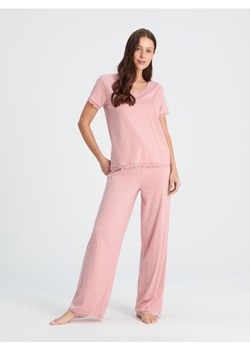 Sinsay - Piżama dwuczęściowa - różowy ze sklepu Sinsay w kategorii Piżamy damskie - zdjęcie 169293069