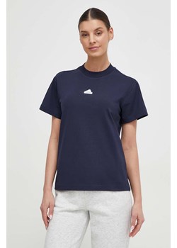 adidas t-shirt damski kolor granatowy IS4289 ze sklepu ANSWEAR.com w kategorii Bluzki damskie - zdjęcie 169294059