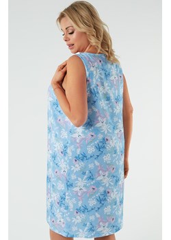Damska koszula nocna na ramiączkach Kaweri, Kolor niebieski-wzór, Rozmiar M, Italian Fashion ze sklepu Intymna w kategorii Koszule nocne - zdjęcie 169294115