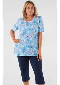Dwuczęściowa piżama damska Lorea, Kolor niebiesko-granatowy, Rozmiar L, Italian Fashion ze sklepu Intymna w kategorii Piżamy damskie - zdjęcie 169294116