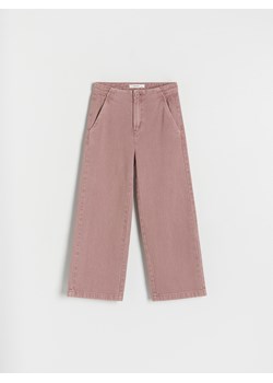 Reserved - Bawełniane spodnie - kasztanowy ze sklepu Reserved w kategorii Spodnie dziewczęce - zdjęcie 169294566