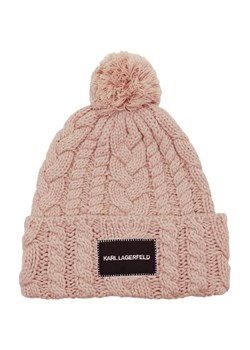 Karl Lagerfeld Wełniana czapka k/essential cable knit ze sklepu Gomez Fashion Store w kategorii Czapki zimowe damskie - zdjęcie 169296159